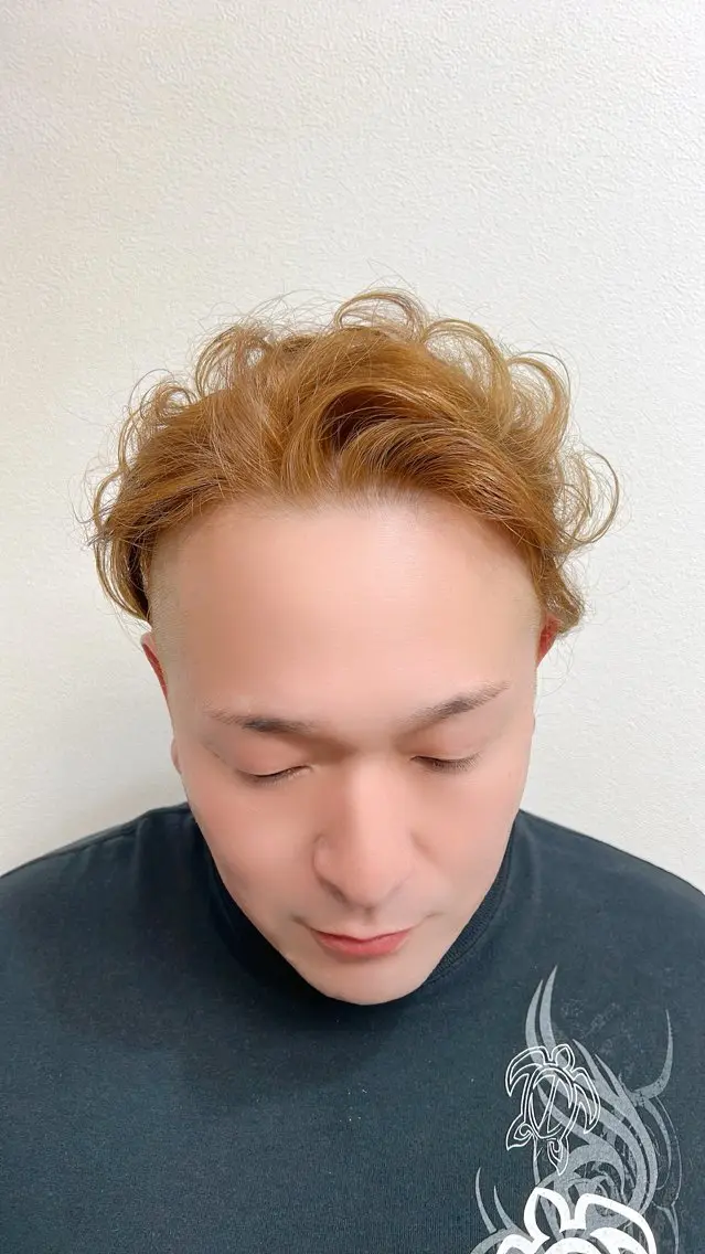 ミディアム ヘアアレンジ メンズ カット ヘアカラー 千佳 CHIKAのヘアスタイル