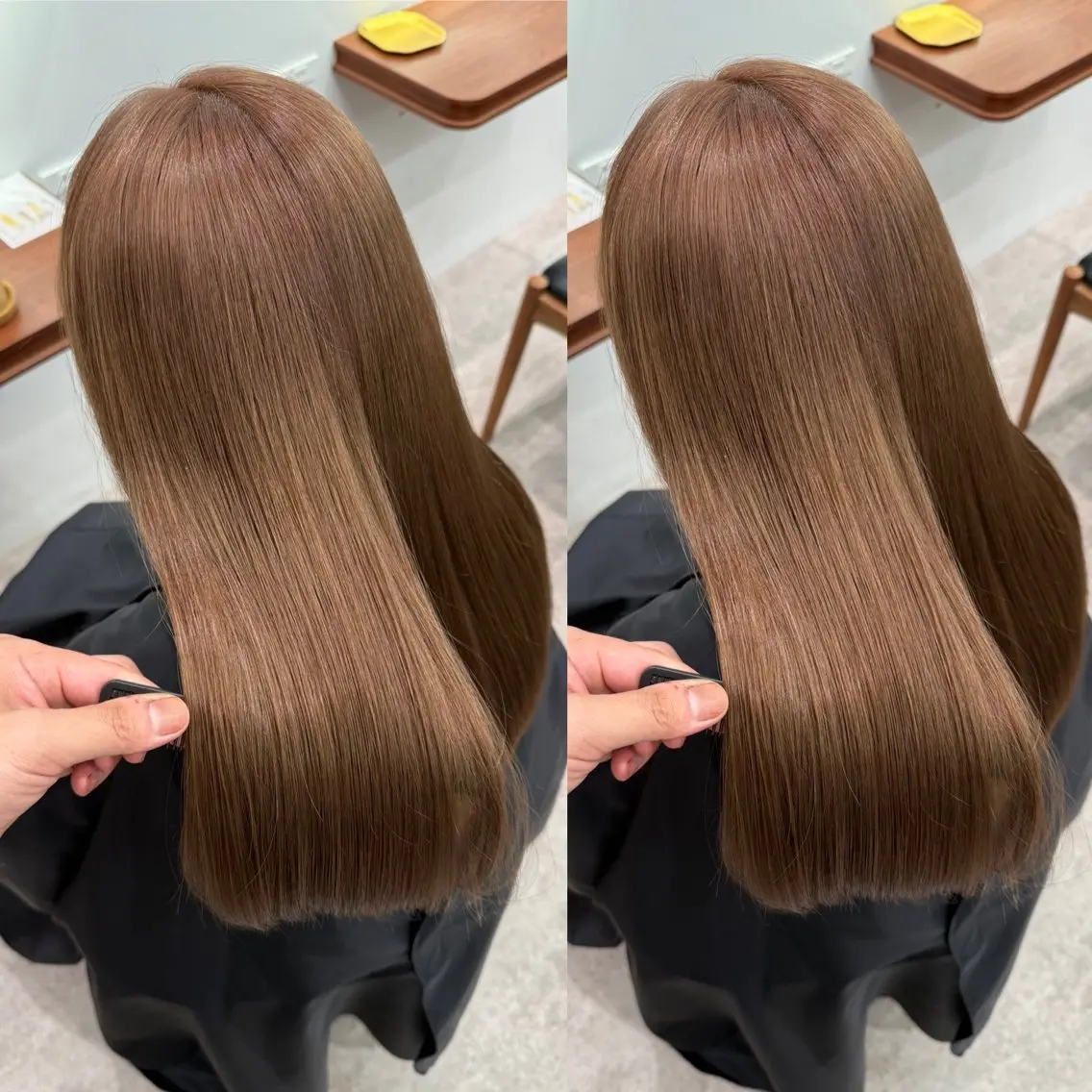 ロング カラー ブリーチ カット ヘアカラー 立川♡艶カラー /ケアブリーチのヘアスタイル