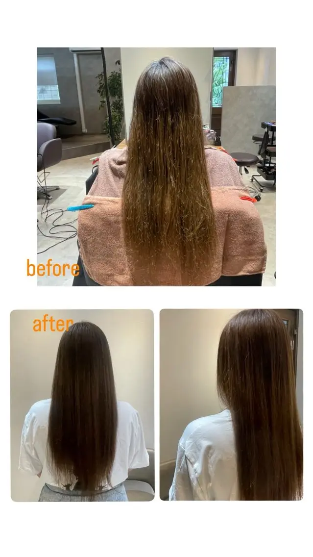 ロング カラー ベージュカラー ブリーチ グラデーションカラー ヘアカラー 藤本遙/メンズカット /カラー🌟のヘアスタイル