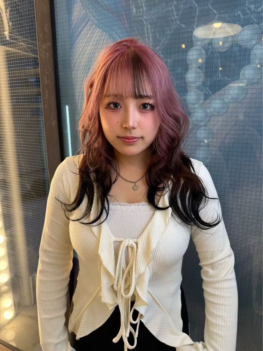 ロング カラー ヘアアレンジ ヘアカラー @kyoniyy KYONIのヘアスタイル