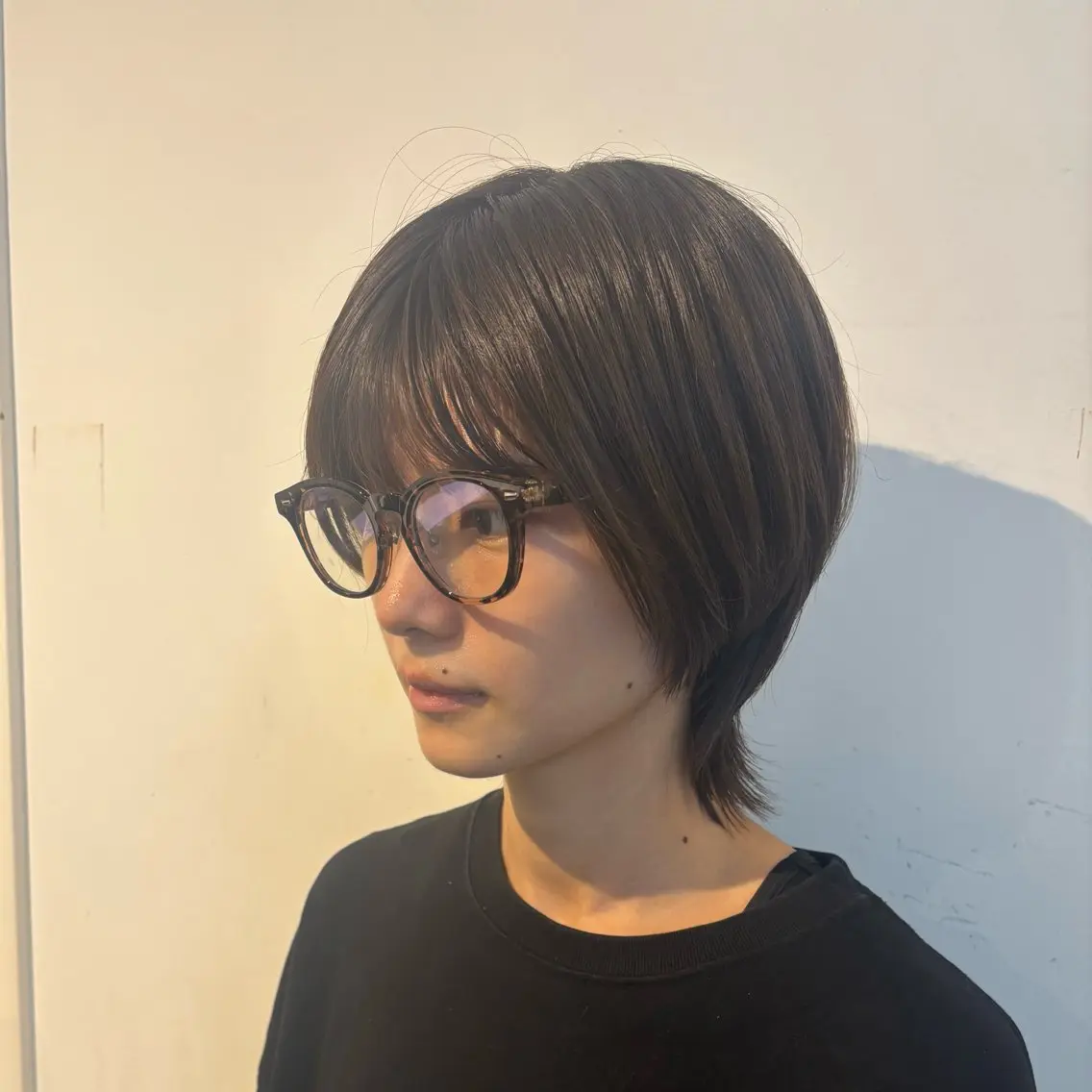 ショート くびれヘア ショートヘア ウルフカット 長沼 咲輝のヘアスタイル