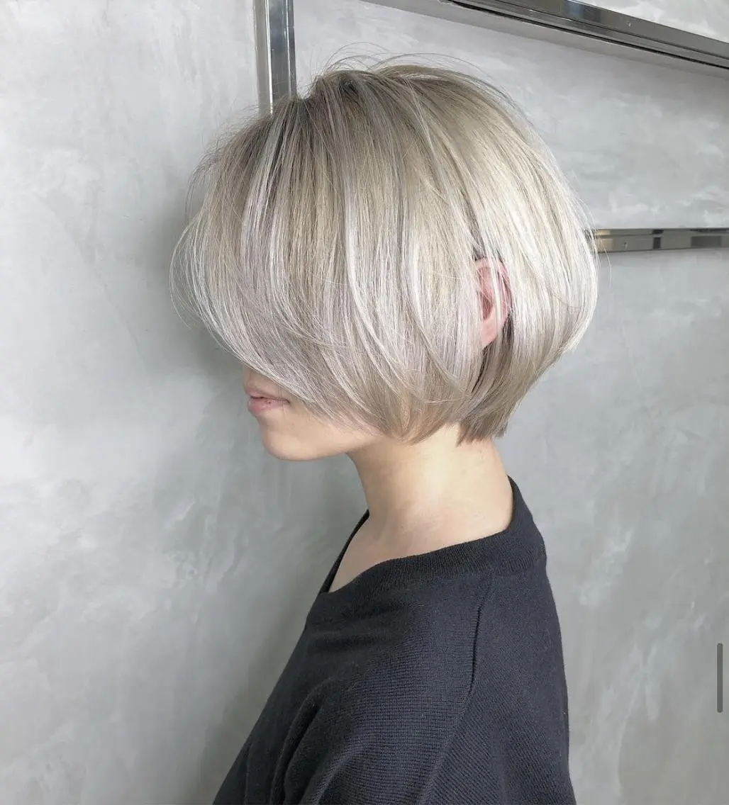 ショート カラー ブリーチ ケアブリーチ ダブルカラー ANGELICA JR和歌山店のヘアスタイル