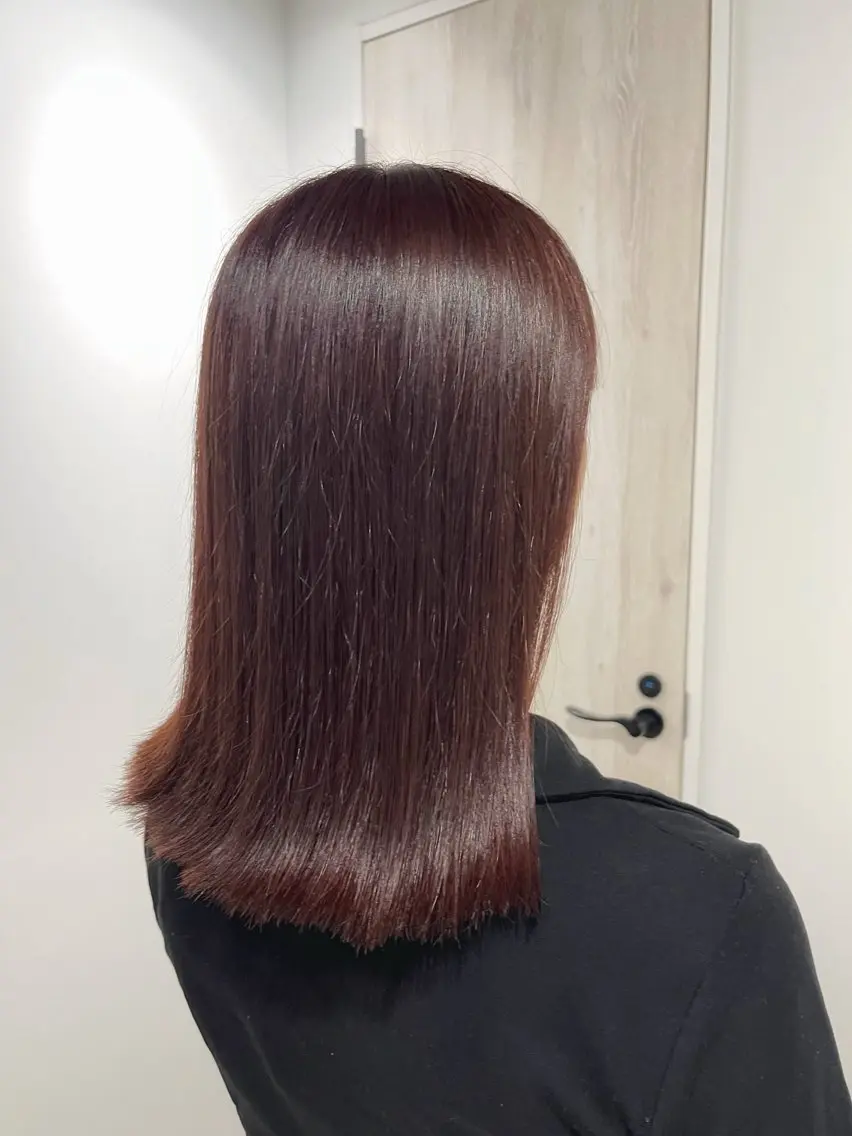 セミロング ヘアカラー inc新小岩 Rionのヘアスタイル