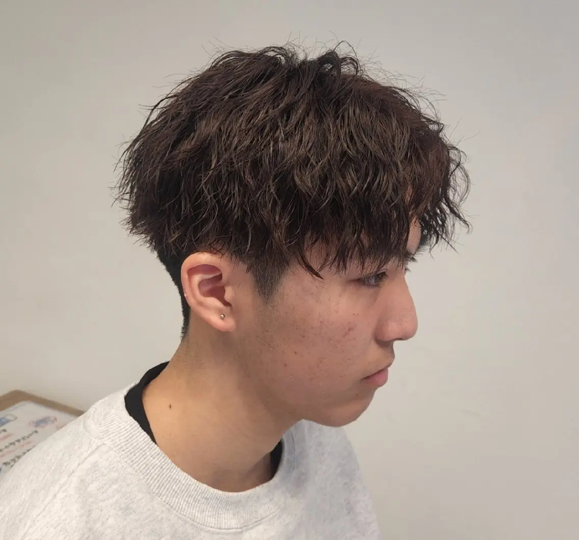 ショート パーマ メンズ 【イケメン風パーマ】 SHOFYのヘアスタイル