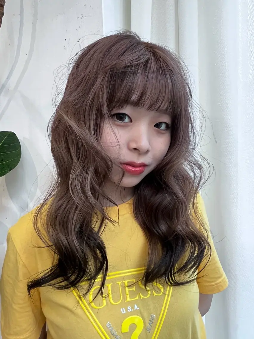 カラー カット ヘアカラー トリートメント ヘッドスパ ness 一花のヘアスタイル