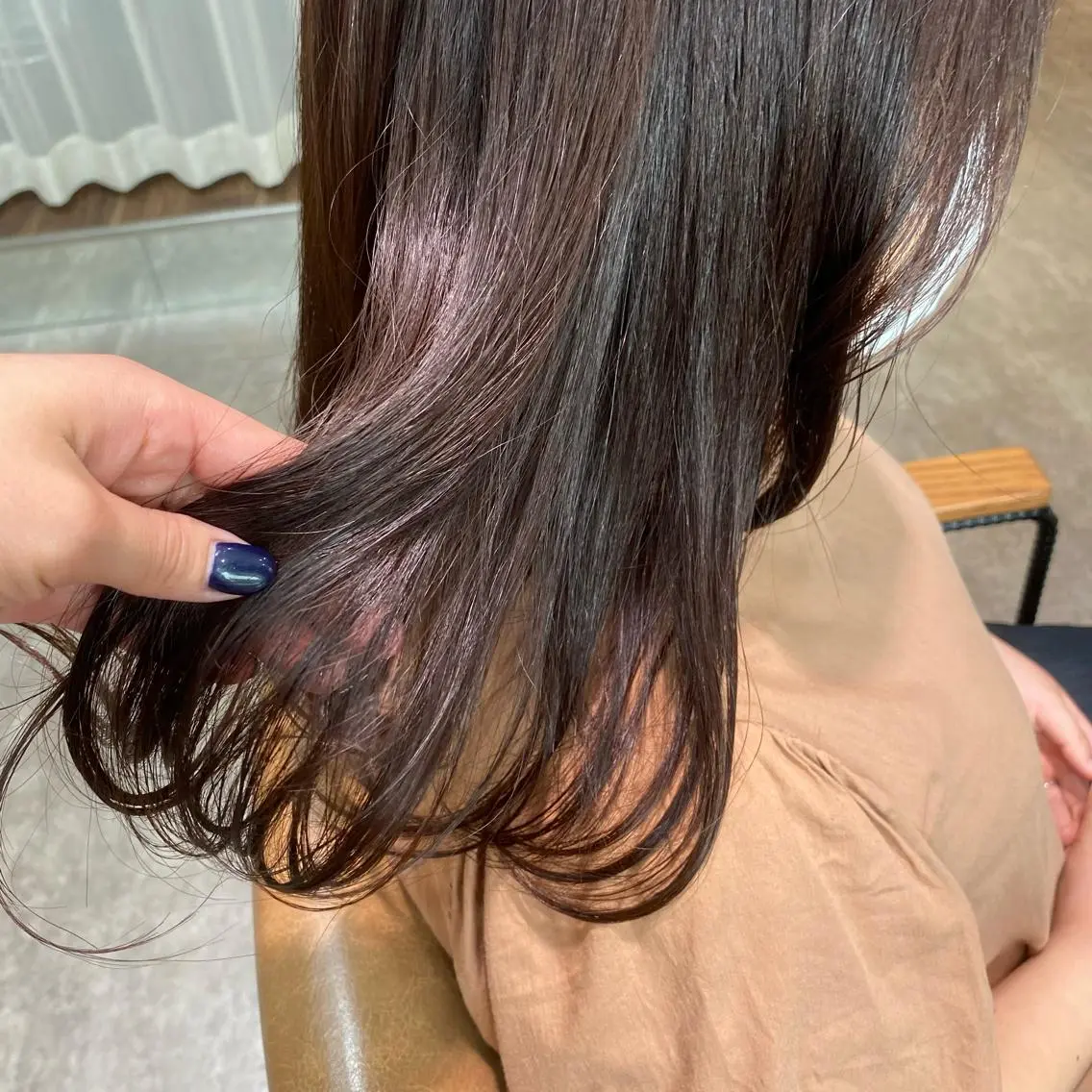 セミロング 大久保 優香のヘアスタイル