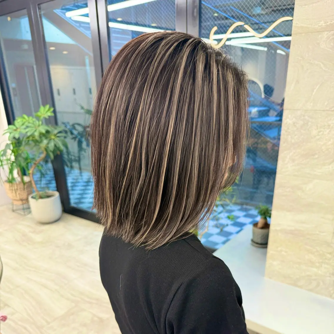 ミディアム ハイライト ヘアカラー 🌴海外ハイライト 🌴KUREA🌴のヘアスタイル