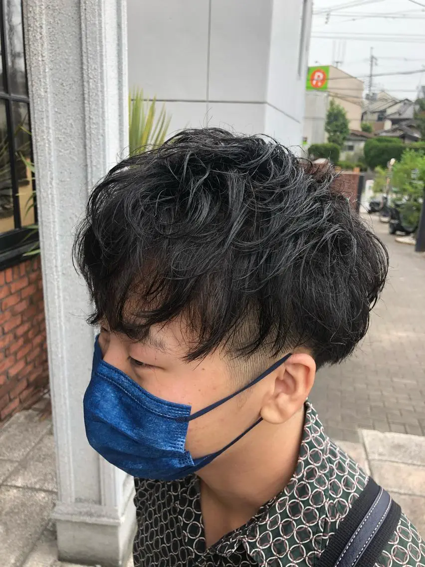 メンズカット＋パーマの写真