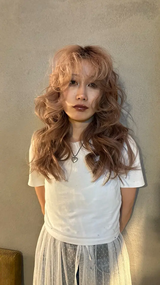 ロング ヘアカラー トリートメント ヘッドスパ 🌀パーマ レイヤー ボブ/marinoのヘアスタイル