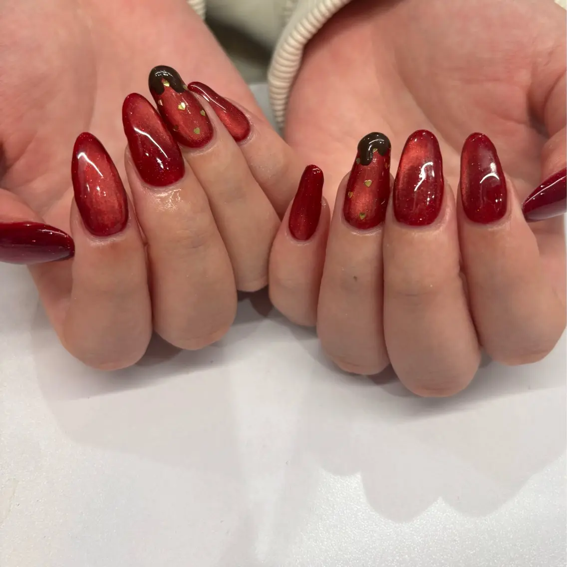 セミロング ハンドネイル Lesest akariのネイルデザイン