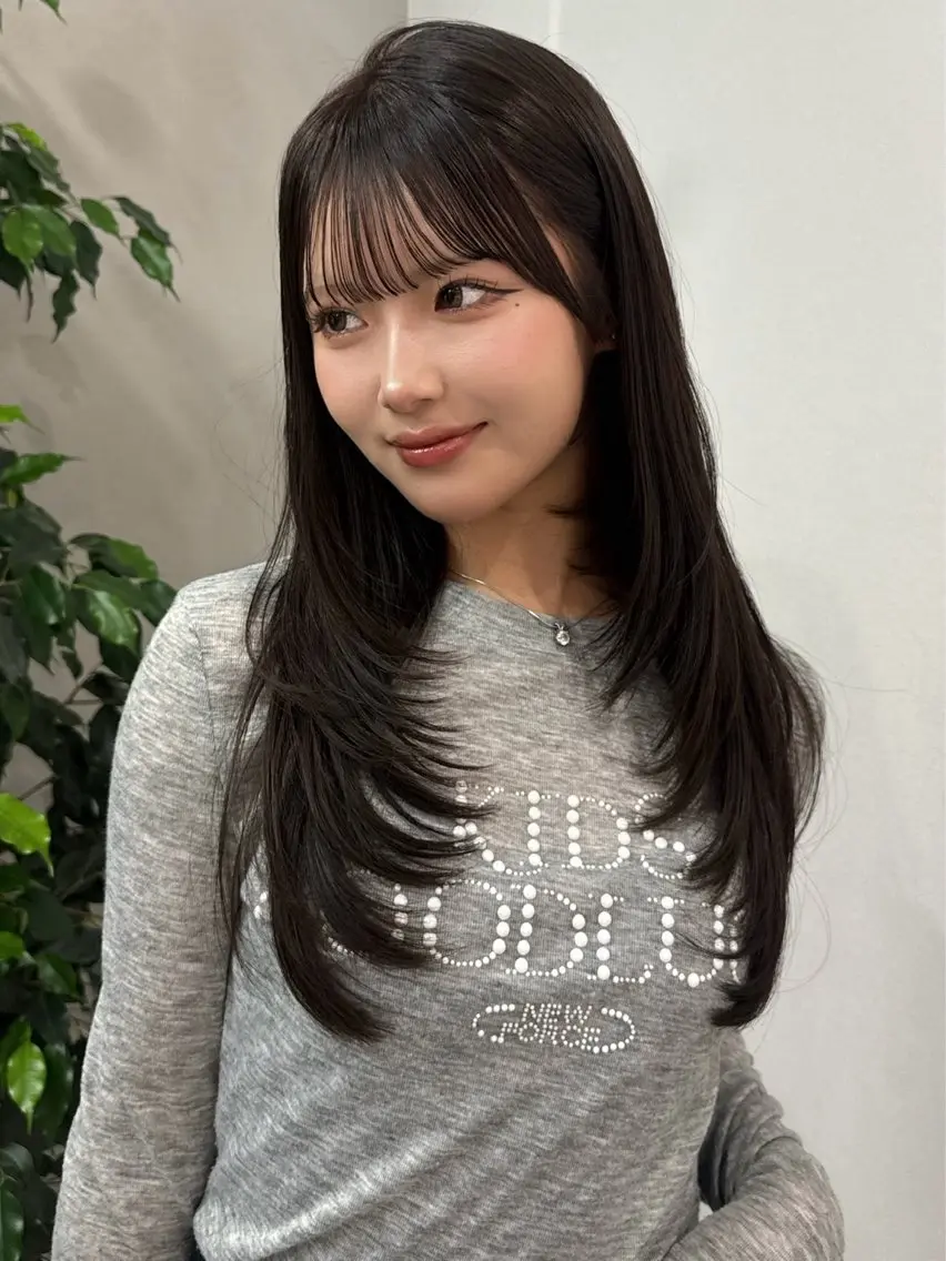 セミロング カラー カット ヘアカラー トリートメント レイヤー/髪質改善 SOA大槻 純也のヘアスタイル