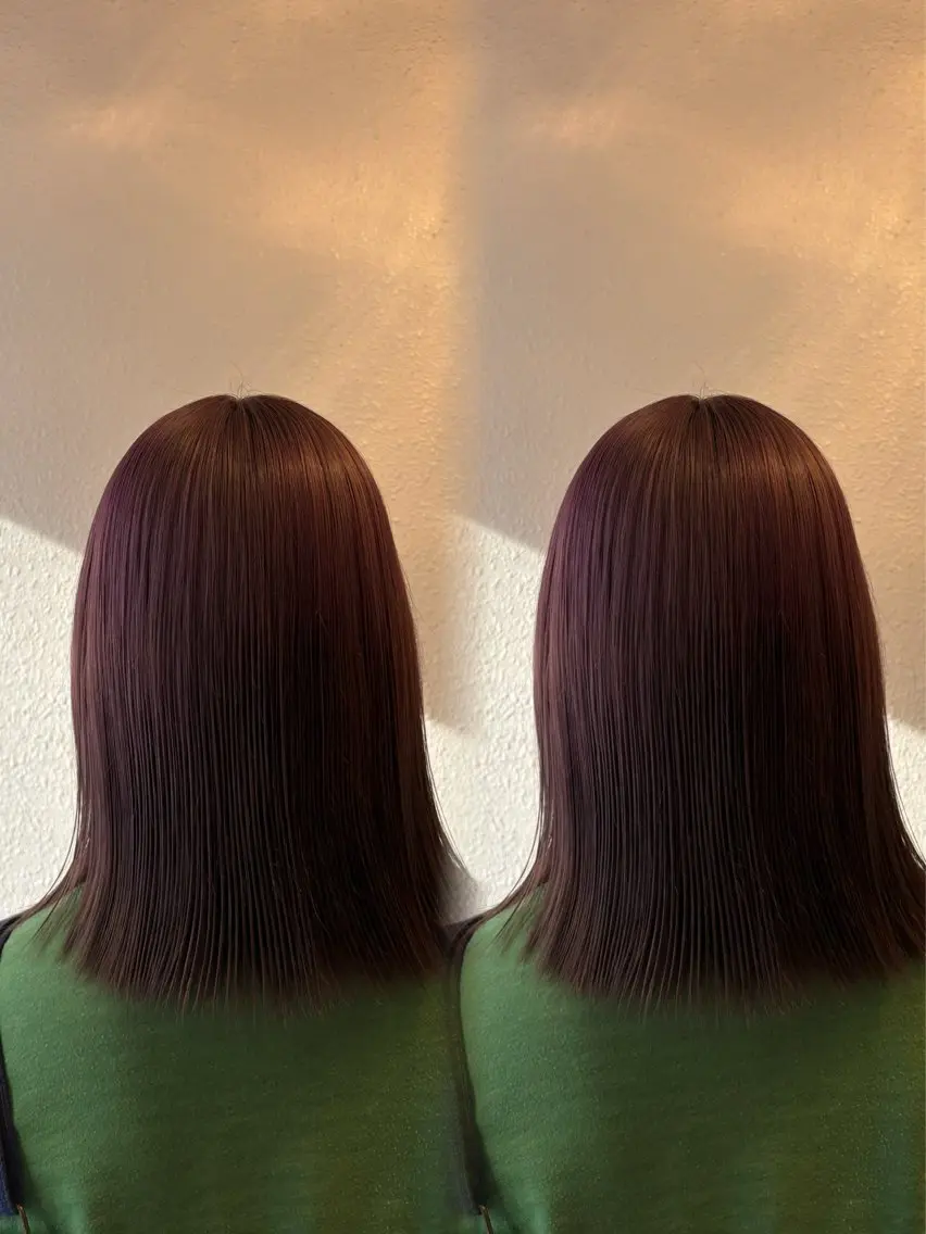 ミディアム ヘアカラー 杉本 奈々美のヘアスタイル