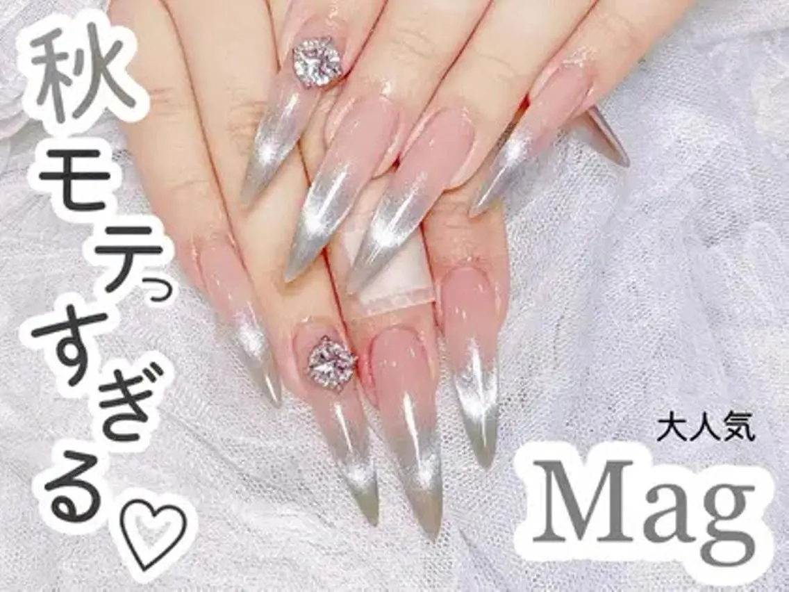 【ハンド】🦀️🦀️チップ長さだし+持ち込みデザイン(デザイン、パーツ6本まで)11980🩷💗の写真