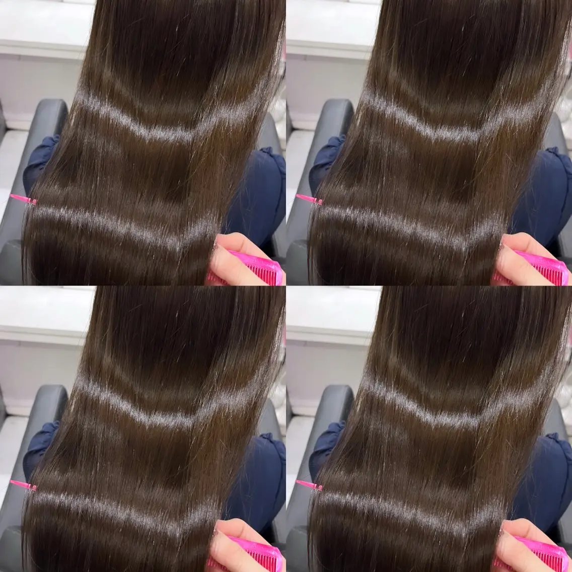 ロング カラー ヘアカラー トリートメント 🦋REISA🦋 エクステ×ハイトーンのヘアスタイル