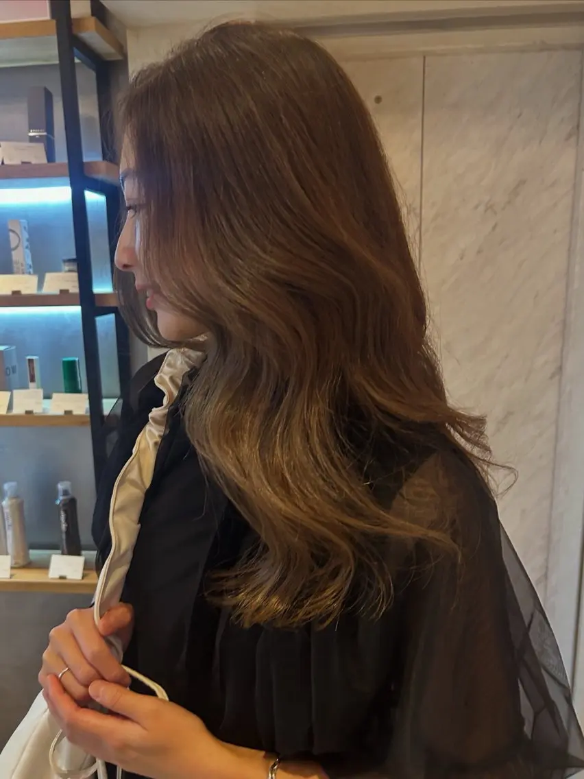 ロング 髪質改善 カット ヘアカラー トリートメント 艶髪/透明感カラー ✨KIKOのヘアスタイル