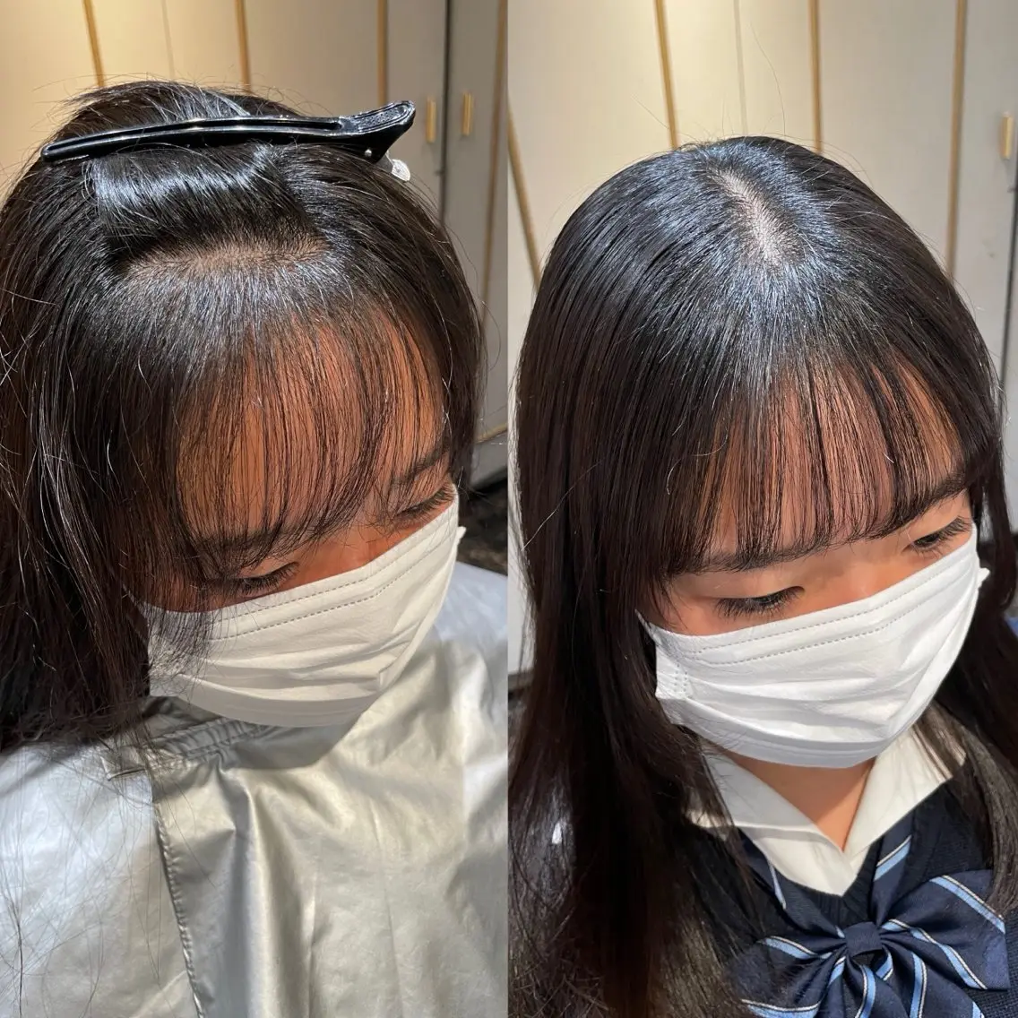 【前髪の癖毛解消✨】前髪ストレートの写真