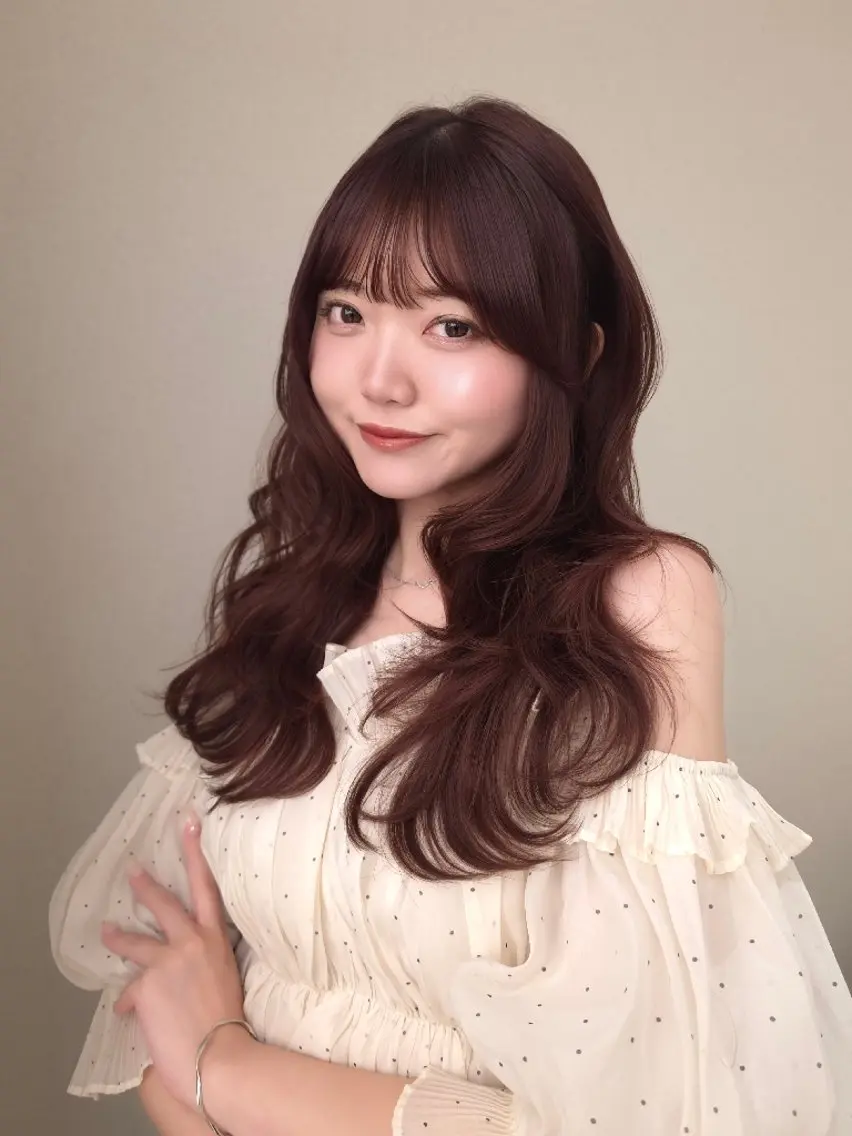 セミロング カラー カット 髪質改善 / coa しずく🐈‍⬛のヘアスタイル