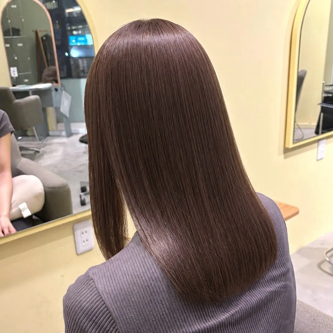 セミロング カラー ココアグレージュ グレージュ カット ヘアカラー 🫧透明感カラー/ 青山瑞季🫧のヘアスタイル
