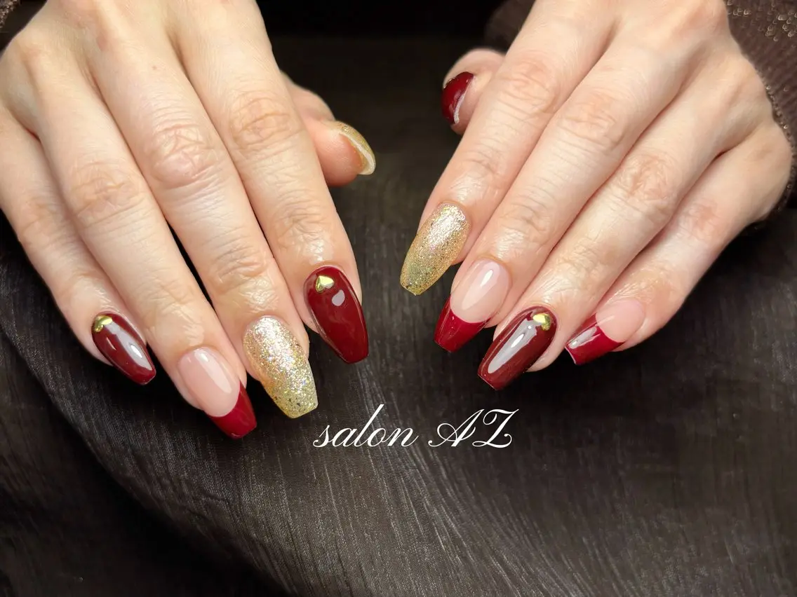 ネイル 長さ出し フットネイル フレンチネイル マグネットネイル ニュアンスネイル ハンドネイル salon AZのネイルデザイン