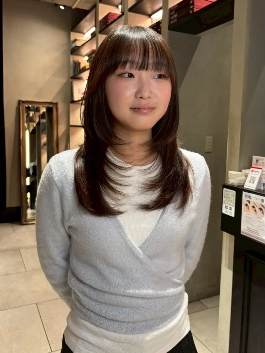 ロング レイヤーカット NEWTON 🌟カットモデル募集のヘアスタイル