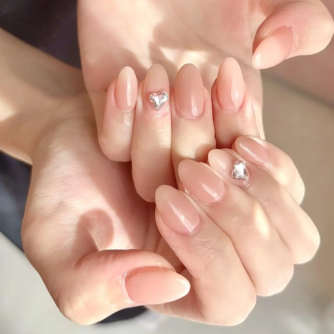 ネイル 🍑長さだし ワンホン💅モモコのネイルデザイン