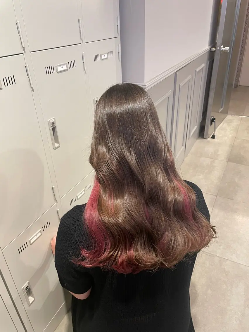 ロング カラー ヘアアレンジ ヘアカラー トリートメント ヘアセット 💗横浜美容室 💗HARUNAのヘアスタイル