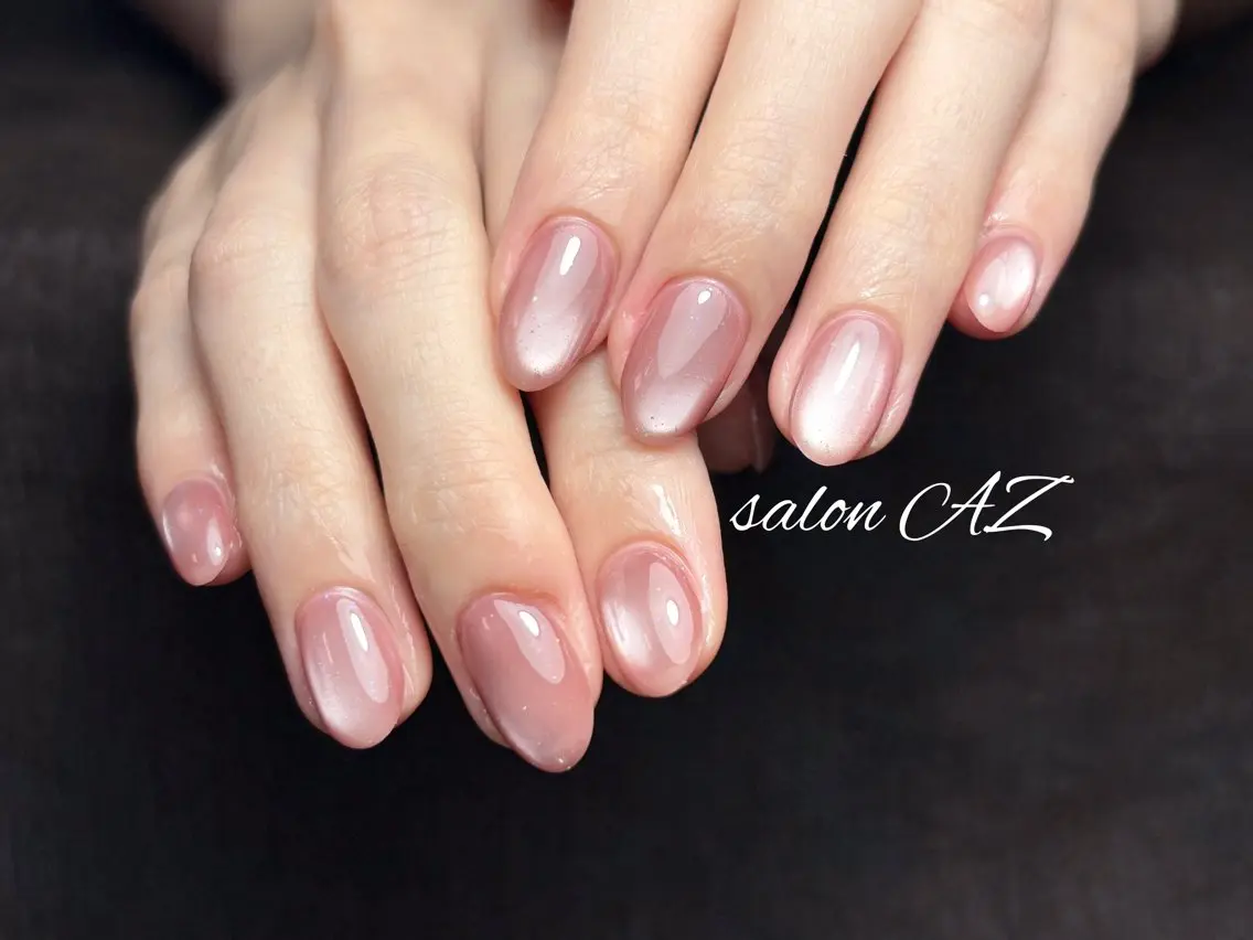 ネイル アートネイル 長さ出し フットネイル フレンチネイル ジェルネイル salon AZのネイルデザイン