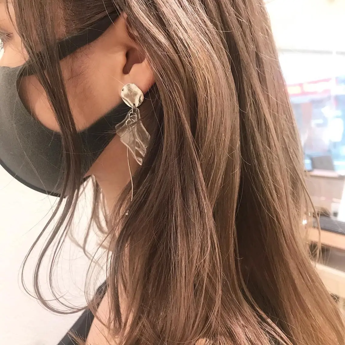 セミロング カラー ベージュカラー 店長福島成美/髪質 改善縮毛矯正/カラーのヘアスタイル