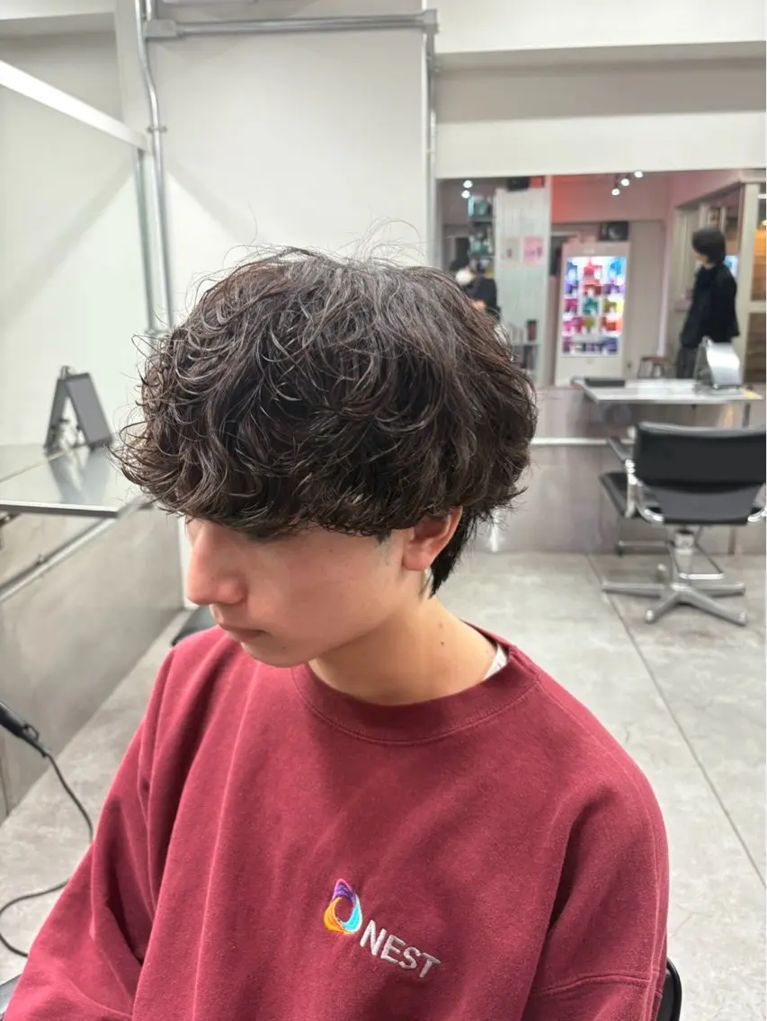 パーマ メンズ カット パーマ ヘアセット パーマ支持率No.1 ❤️🔥安成弾のヘアスタイル
