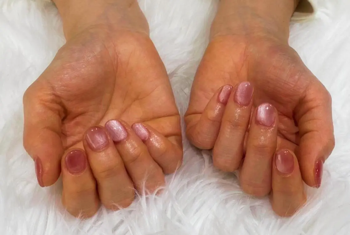 ネイル マグネットネイル ワンカラーネイル ハンドネイル Nail Salon Lindaのネイルデザイン