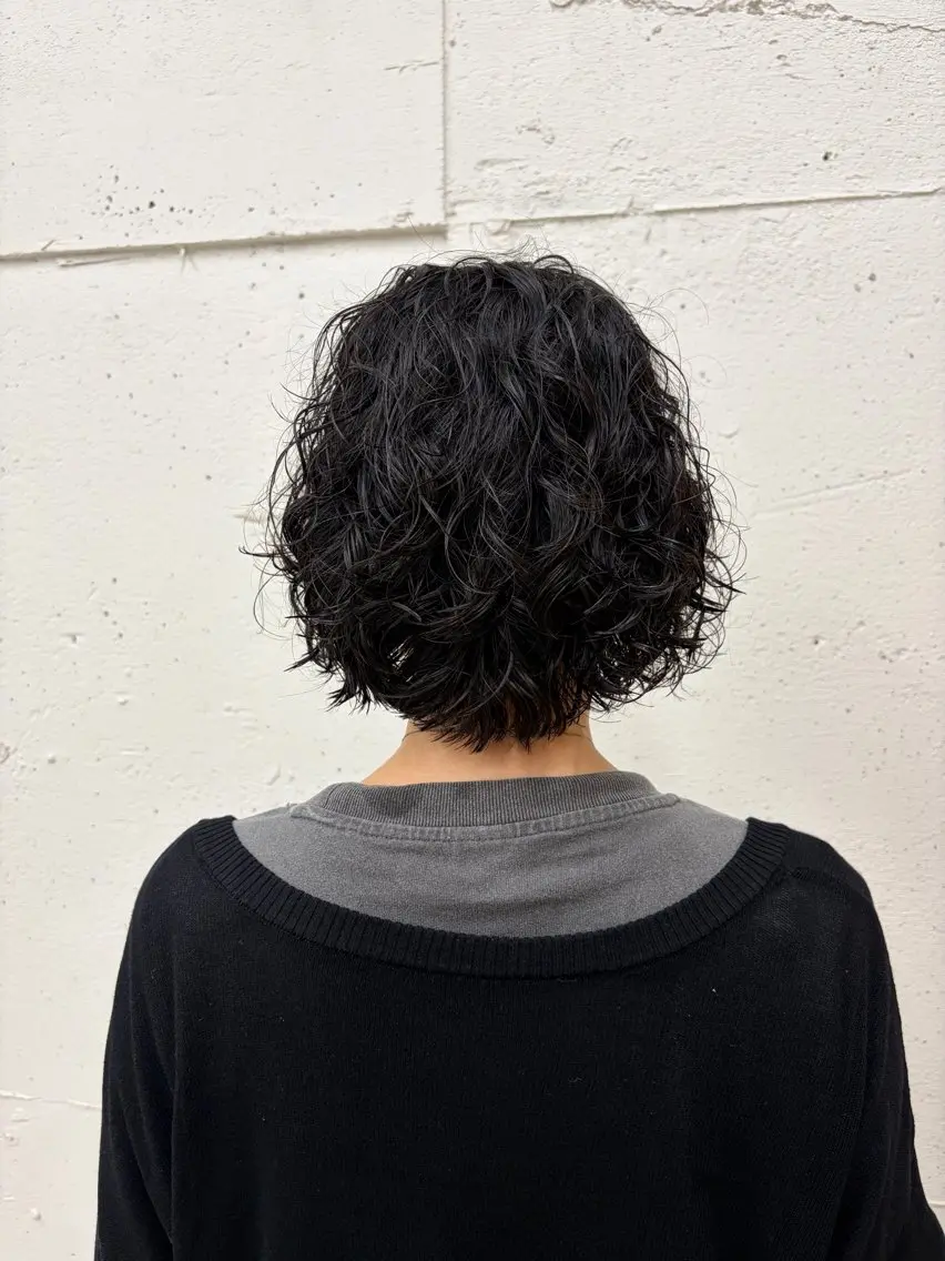 ミディアム パーマ カット パーマ トリートメント suzu 🤍 【 grace 】のヘアスタイル