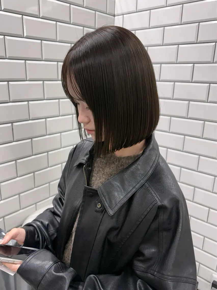 ショート カット ヘアカラー 縮毛矯正 ayano /レイヤー/艶カラーのヘアスタイル