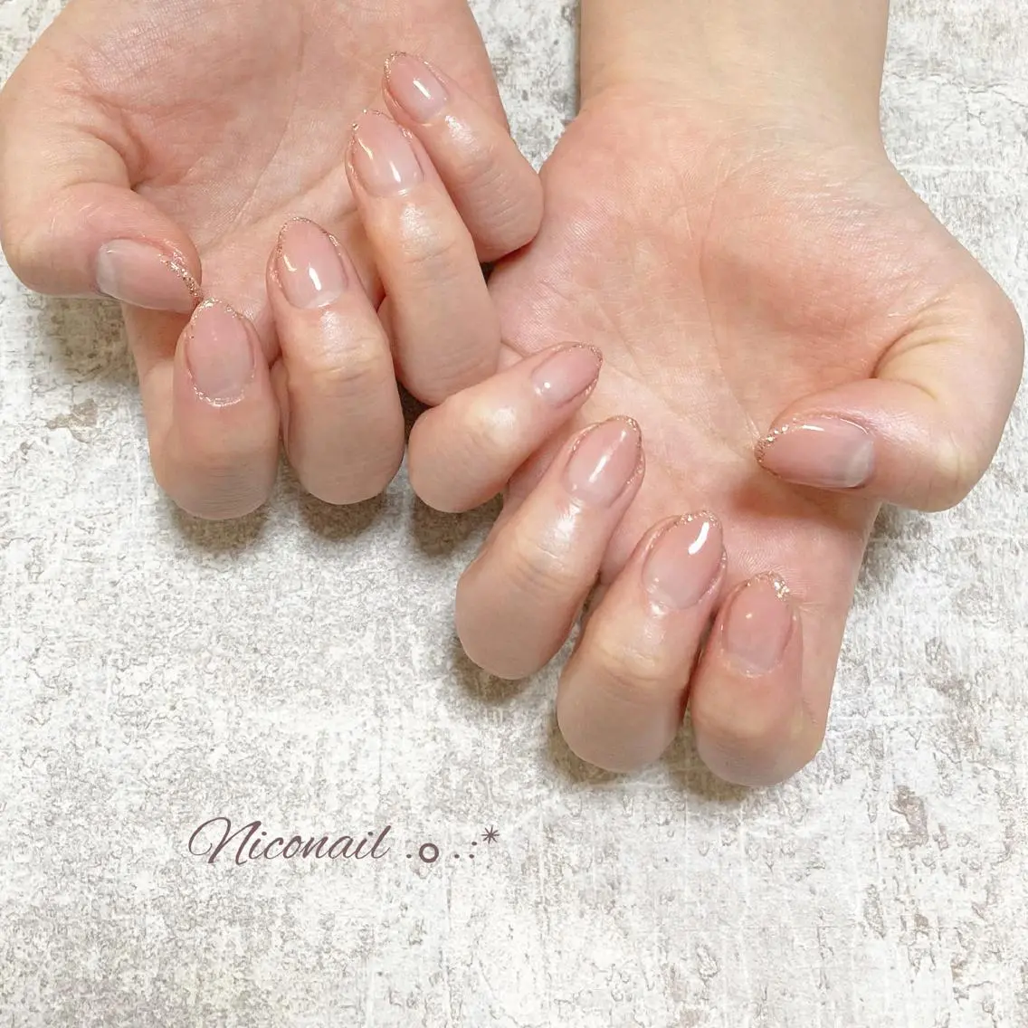 ネイル グラデーション ラメ(グリッター) Niconail☆ 仙川/Aiのネイルデザイン
