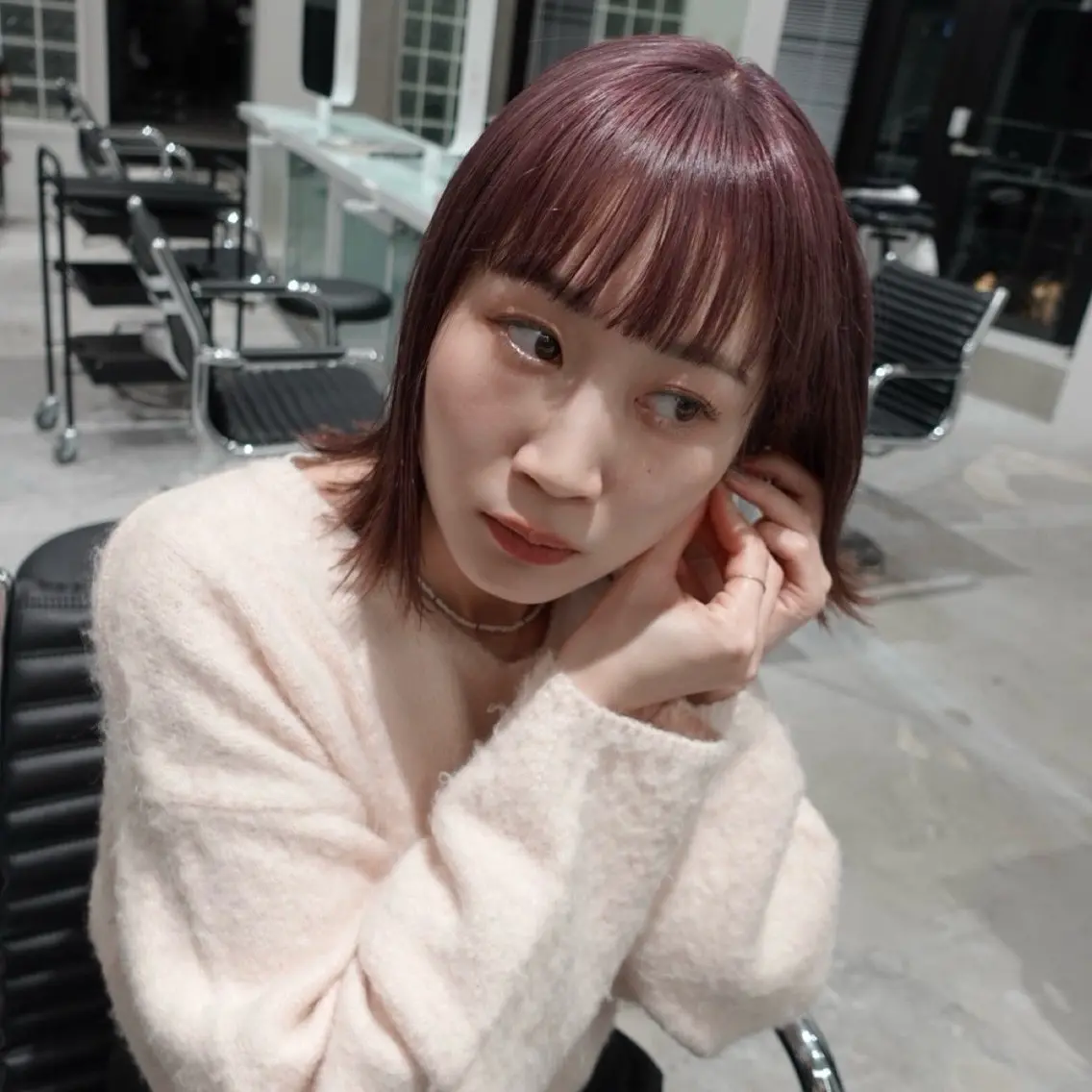 ミディアム カラー ヘアアレンジ ラベンダーカラー ラベンダーピンク ピンクカラー ヘアカラー 🌐サトウ リョウ🌐のその他イメージ