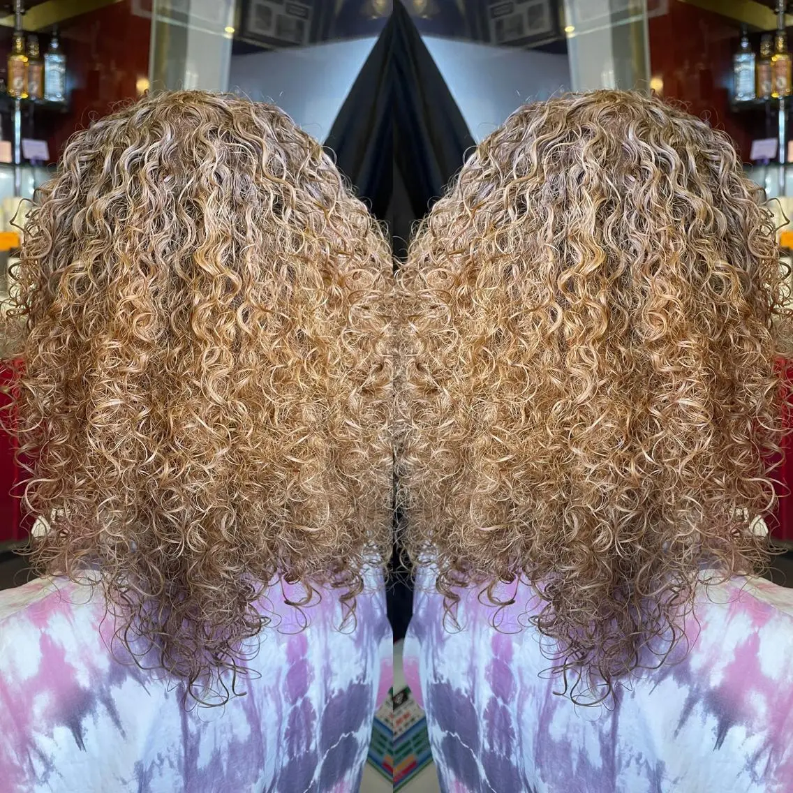 ミディアム 👑派手髪/カット 👑ANRYのヘアスタイル