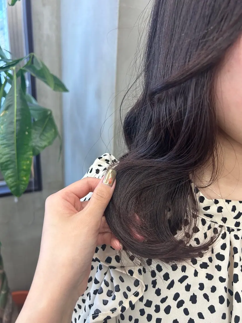 ミディアム 透明感 オリーカラー Anna ʚ🎀ɞのヘアスタイル