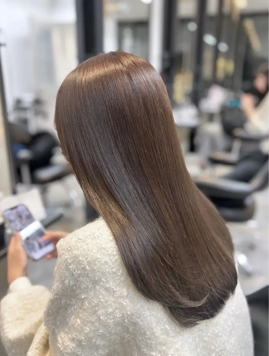 カラー ヘアカラー 透明感カラー୨୧ 松山理桜🩰˖ ࣪⊹のヘアスタイル
