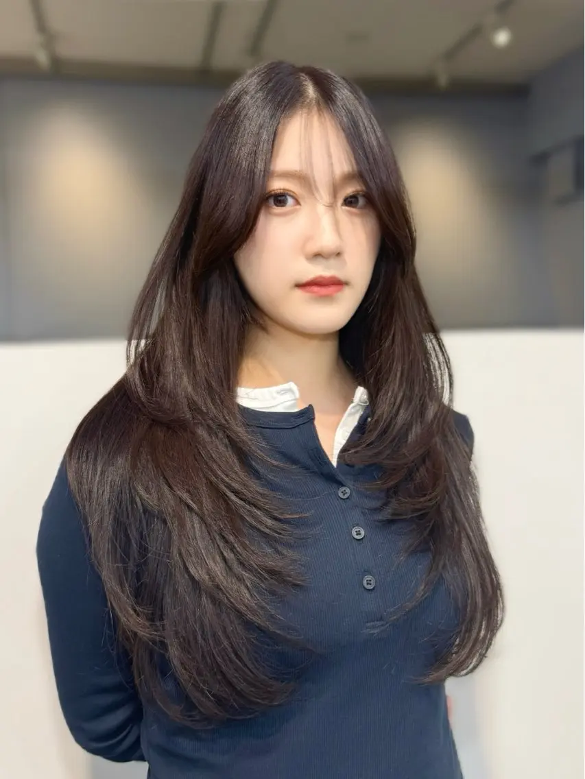 ロング カラー カット ヘアカラー トリートメント 🦋韓国系指名No1 店長/圓山 祐也🦋のヘアスタイル