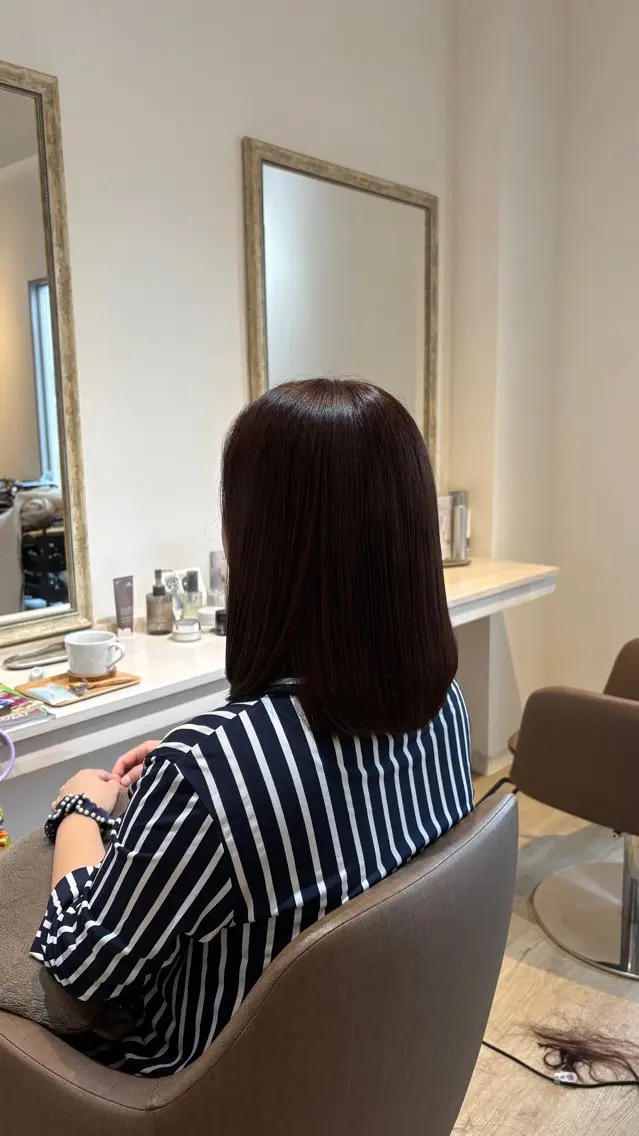 ミディアム カット ヘアカラー soelいずみ野🌱 高橋のヘアスタイル