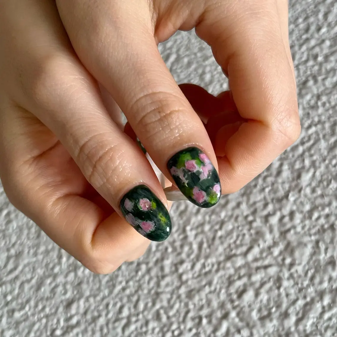 ネイル グリーン ハンドネイル vegh. nail／阿波座のネイルデザイン
