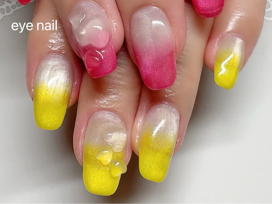ネイル ジェルネイル マグネットネイル UVネイル Eye nailのネイルデザイン