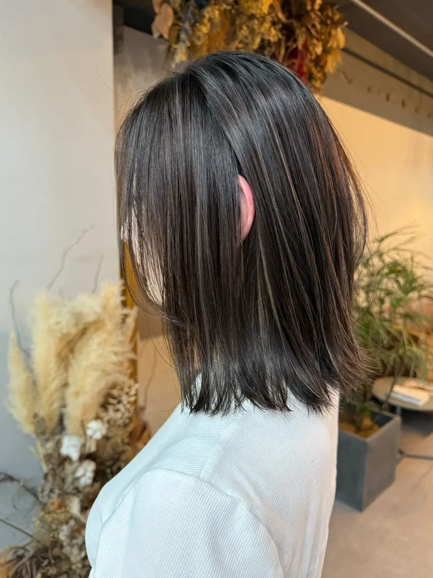 セミロング カット ヘアカラー トリートメント Reb_keiji 👑小倉圭司のヘアスタイル