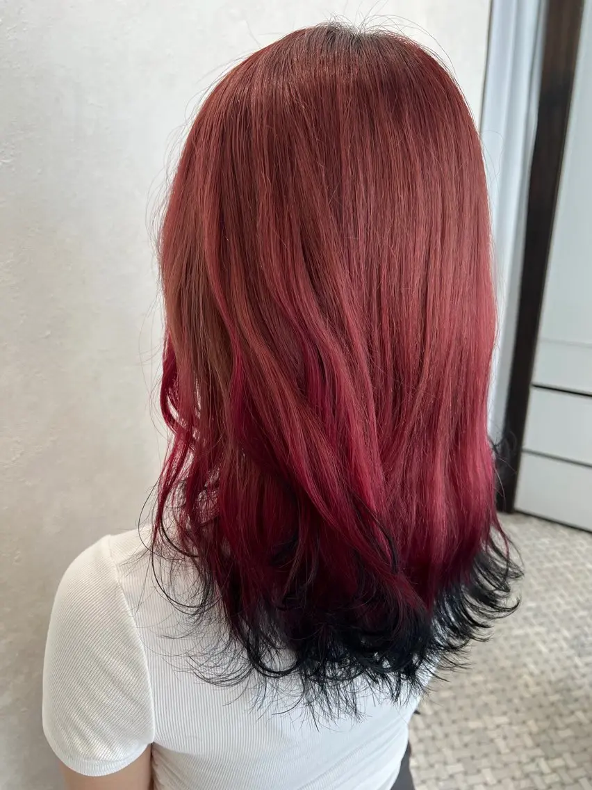 ロング ヘアカラー 奈良村 圭吾のヘアスタイル