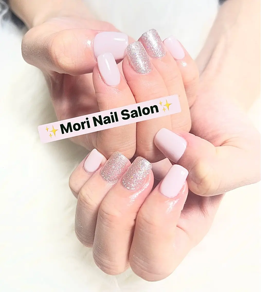 ネイル スカルプネイル シンプルネイル MORI ネイル SALONのネイルデザイン