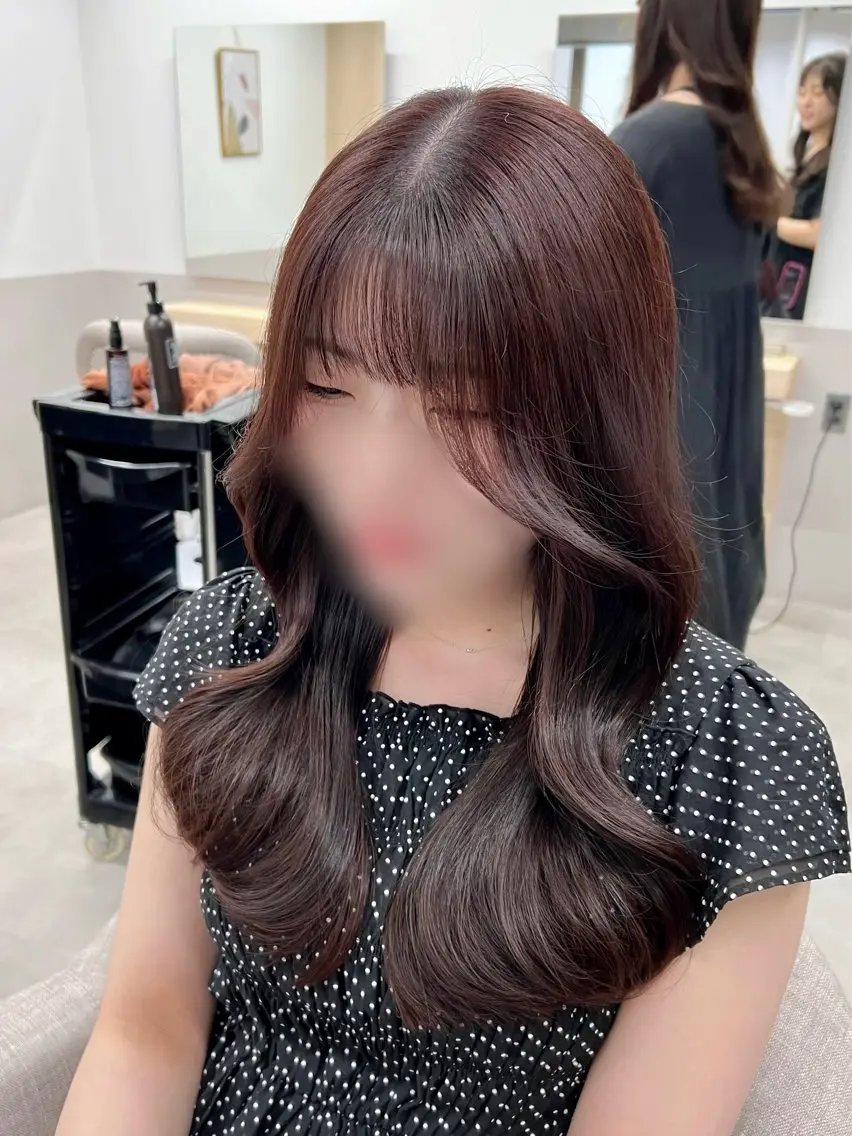 ロング カラー カット ヘアカラー トリートメント cocona天王寺 🫧NOAのヘアスタイル