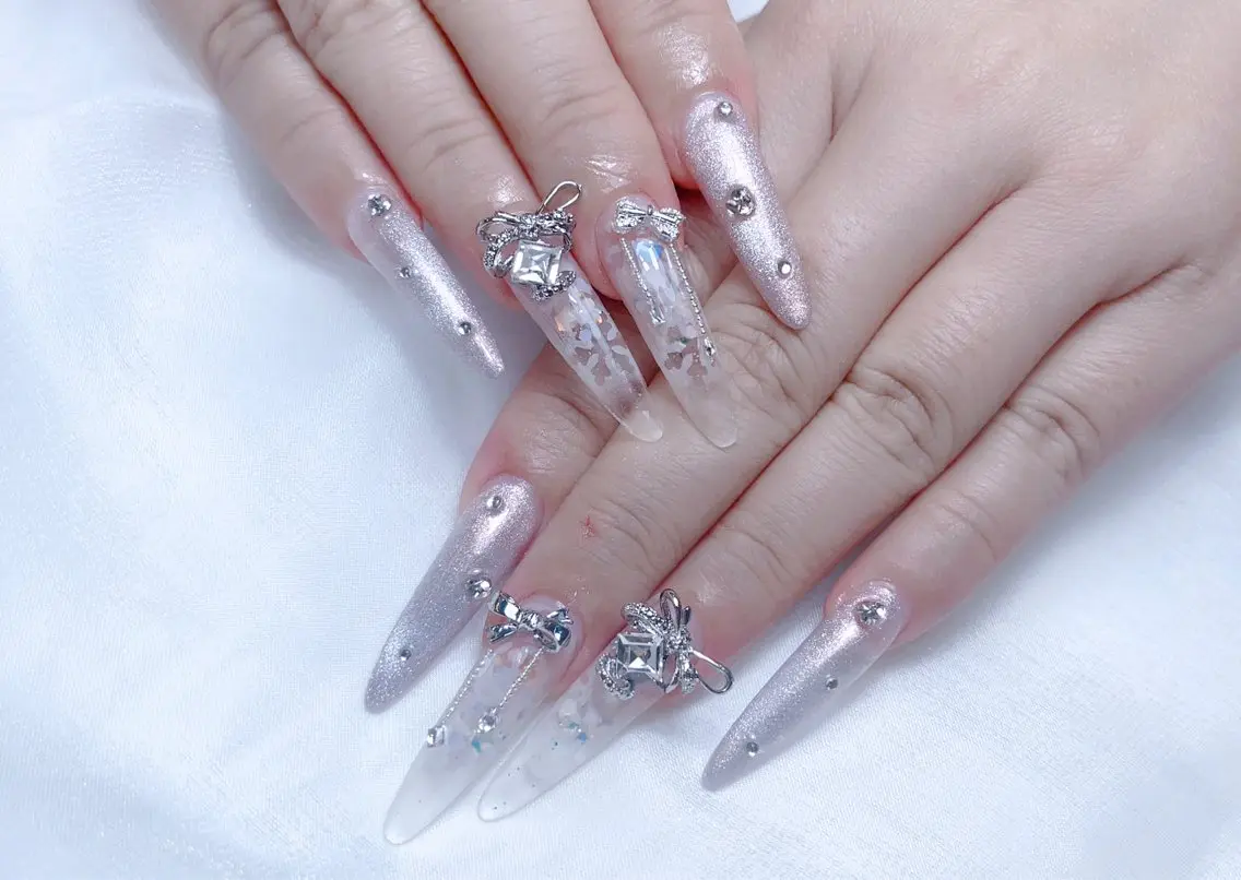 ネイル ハンドネイル M🌷nail 長さだし専門店のネイルデザイン