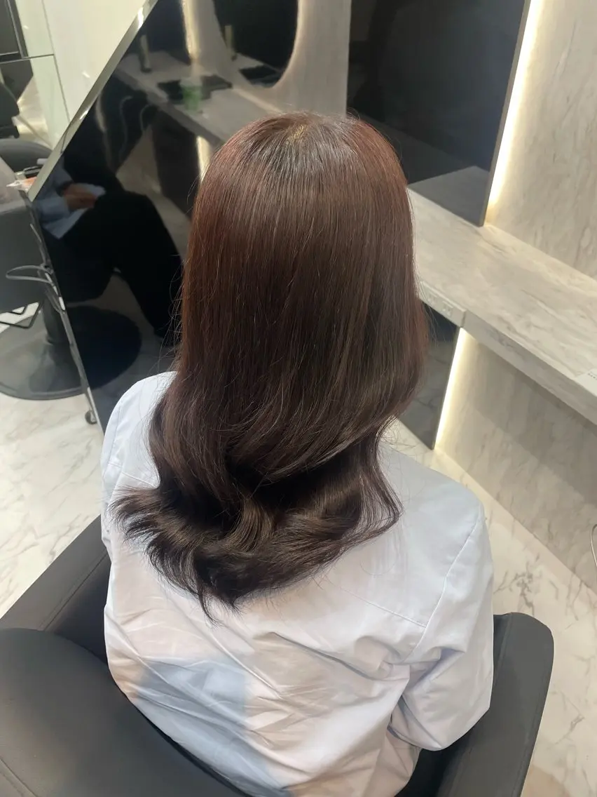 セミロング ヘアカラー TheEct Q'n ໒꒱· ﾟななこのヘアスタイル