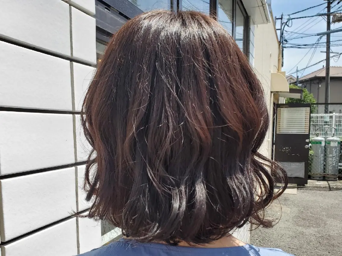 ミディアム 杉本 拳史朗のヘアスタイル