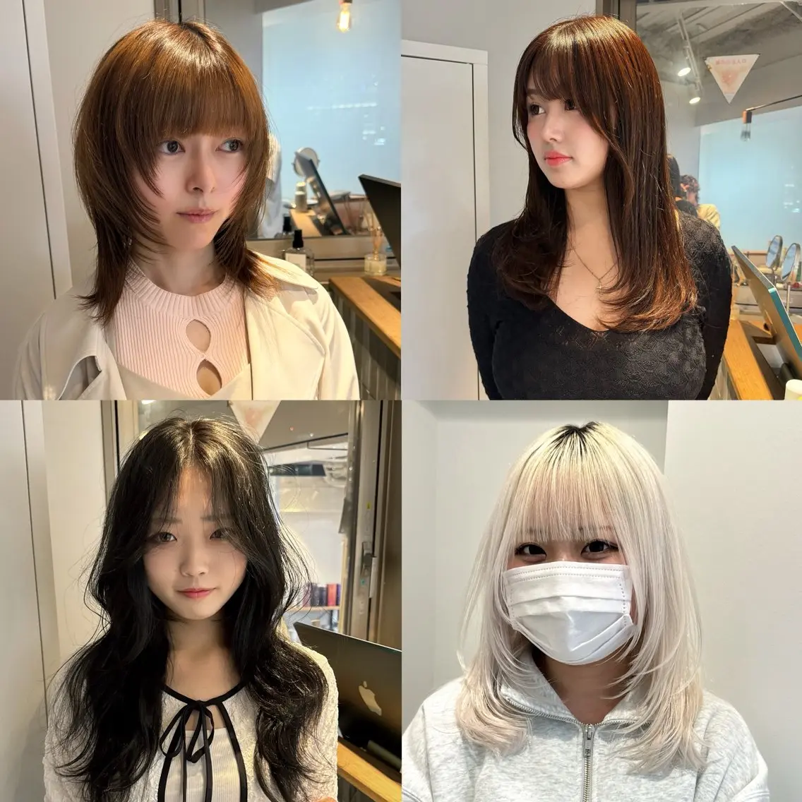 ミディアム ボブ/レイヤーカット 縮毛矯正/コウキ新宿のヘアスタイル