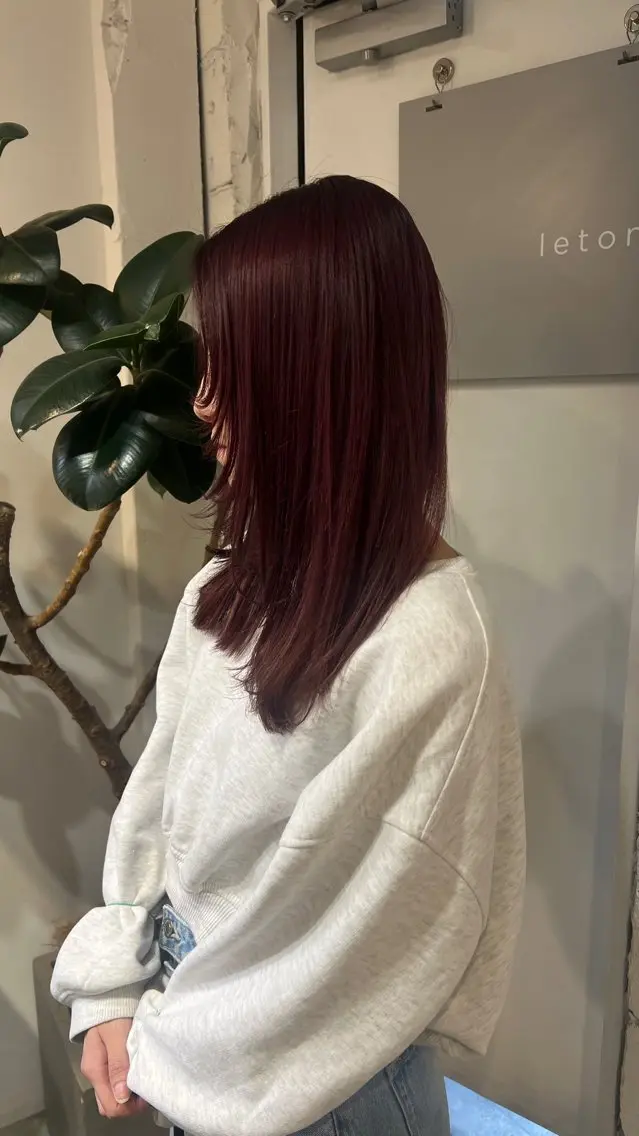 セミロング カラー ヘアカラー ☆ HARUKA ☆のヘアスタイル